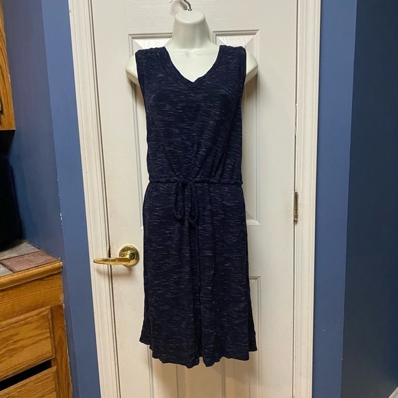 ANA A New Approach Women Casual Dress Plus Size 2x Space Dye Blue Lined. - Picture 1 of 8